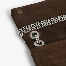 Rock II Suede Clutch