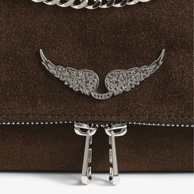 Rock II Suede Clutch