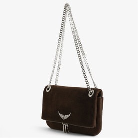 Rock II Suede Clutch