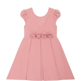 Flower Pleated Dress