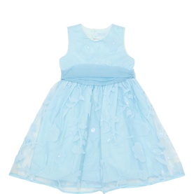 Floral Cut Out Flared Dress