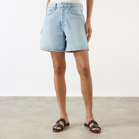 Dame High-Rise Denim Shorts