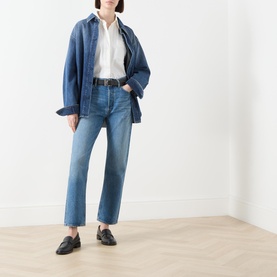 90s Pinch Waist High-Rise Straight Leg Jeans
