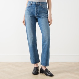 90s Pinch Waist High-Rise Straight Leg Jeans