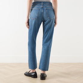 90s Pinch Waist High-Rise Straight Leg Jeans