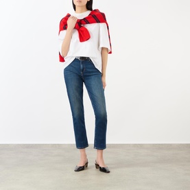 Celestia High-Rise Cropped Slim Leg Jeans
