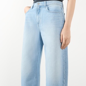 Mallis High-Rise Bow Wide Leg Jeans