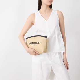 Maiam Logo Raffia Pouch