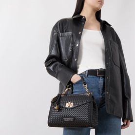 Gea Logo Woven Satchel
