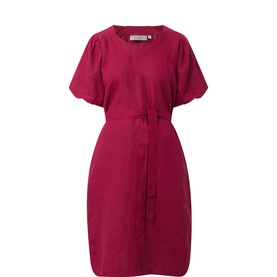 Nalirae Belted Linen Dress