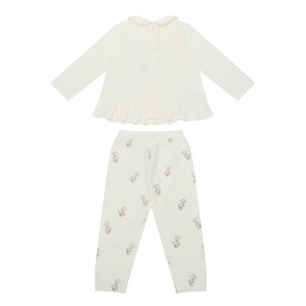 Blouse & Leg Warmer Two-Piece Set