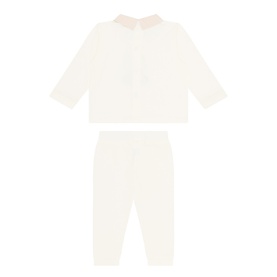 Teddy Polo Shirt & Bottoms Two-Piece Set
