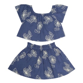 Floral Top & Skirt Two-Piece Set