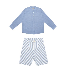Shirt & Bermuda Shorts Two-Piece Set