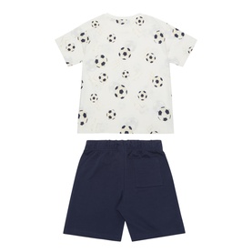 Football Friends Club T-Shirt & Shorts Two-Piece Set