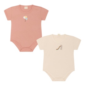 Embroidered Bodysuit Pack of Two