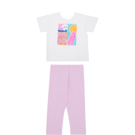 Surfs Up T-Shirt & Leggings Two-Piece Set