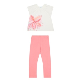 Floral T-Shirt & Leggings Two-Piece Set