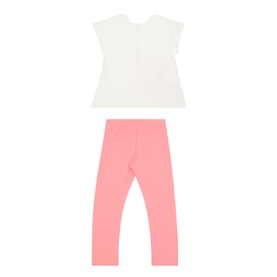 Floral T-Shirt & Leggings Two-Piece Set