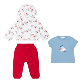 Let's Play T-Shirt, Track Pants & Hoodie Three-Piece Set