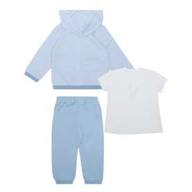 Striped Hoodie, T-Shirt & Joggers Three-Piece Set