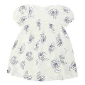 Rustic Floral Print Dress
