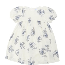 Rustic Floral Print Dress