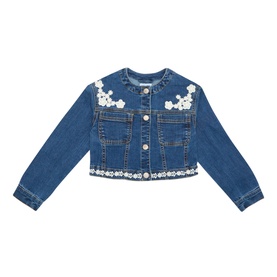 Guipure Denim Jacket