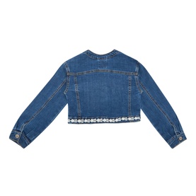 Guipure Denim Jacket