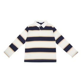Striped Rugby Polo Shirt