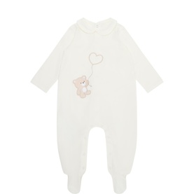 Teddy Bear Embroidered Babygrow