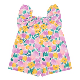 Floral Print Romper