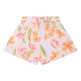 Floral Pleated Shorts