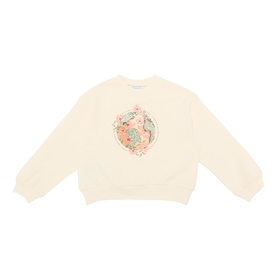 Floral Globe Graphic Sweatshirt