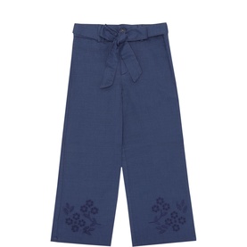 Floral Embroidered Trousers
