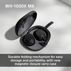 WH1000 Mark 6 Noise Cancelling Bluetooth Over Ear Headphones Midnight Blue