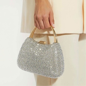 Beamings Embellished Top Handle Bag