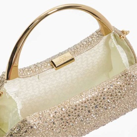 Beamings Embellished Top Handle Bag