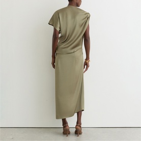 Kenzie Asymmetric Draped Dress