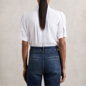 Aurelia Cheesecloth Frill Blouse