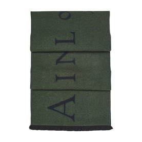 Two-Tone Logo Wool Scarf