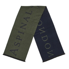 Two-Tone Logo Wool Scarf