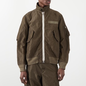 Cargo Flap Pocket Bomber Jacket
