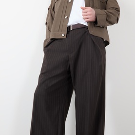 Chalk Pinstripe Trousers