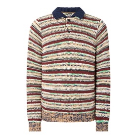 Chunky Knit Polo Shirt