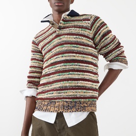 Chunky Knit Polo Shirt