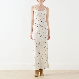 Sasunna Linen Printed Dress
