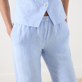 Satoves Linen Wide-Leg Trousers