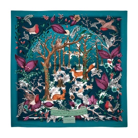 Woodland Logo Silk Scarf