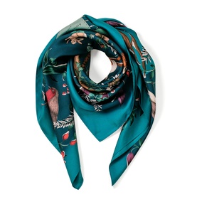 Woodland Logo Silk Scarf